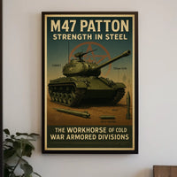 M47 Patton Strength in Steel Poster