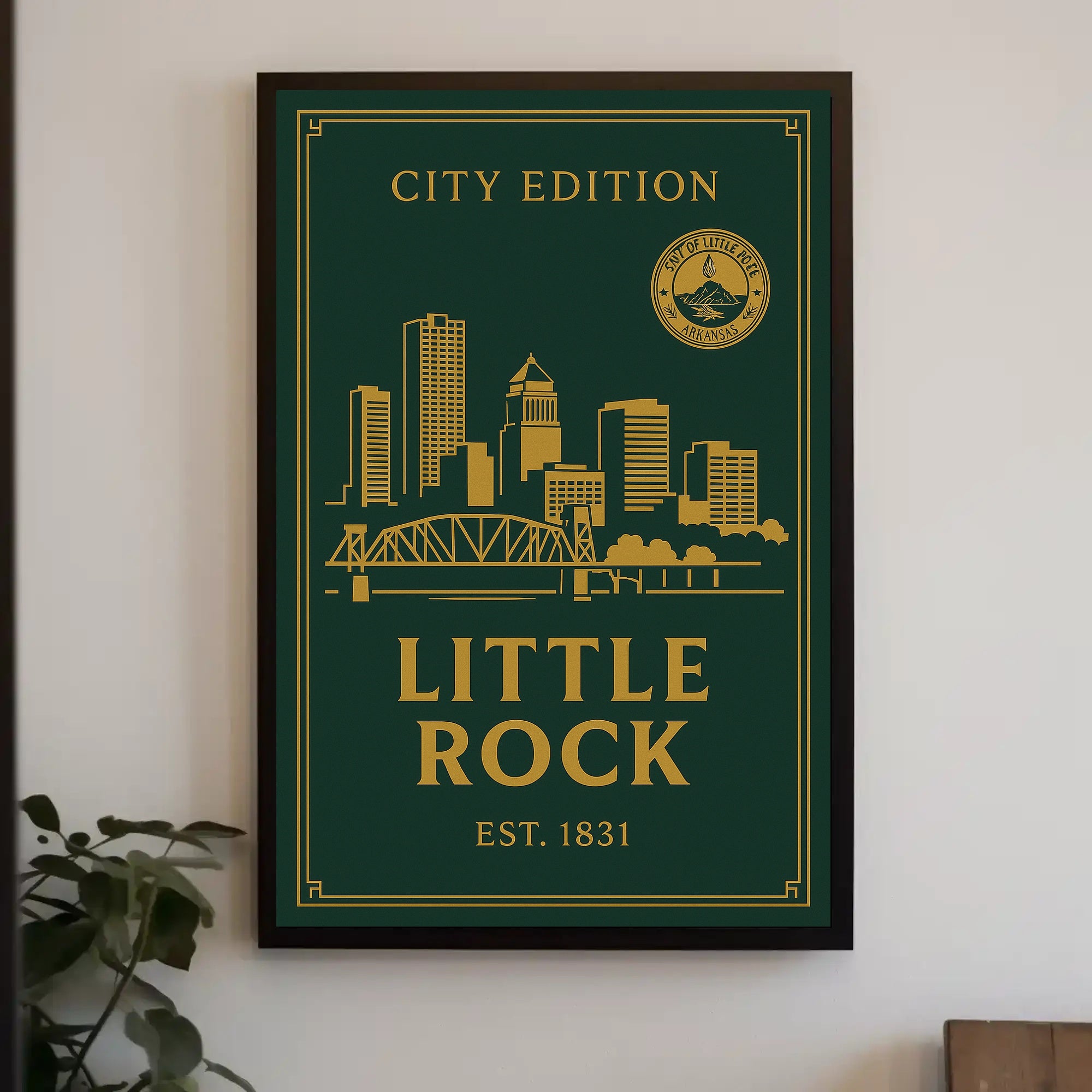 Little Rock City Edition Poster PosterGoat