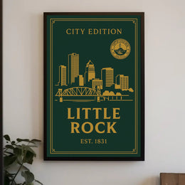 Little Rock City Edition Poster PosterGoat