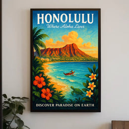 Discover Paradise in Honolulu Poster