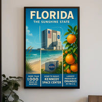 Florida Vintage Travel Poster: Sunshine State Adventure