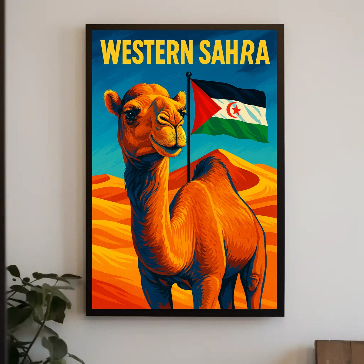 Western Sahara A Vibrant Tribute Poster