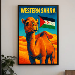 Western Sahara A Vibrant Tribute Poster