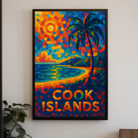 Cook Islands Mosaic Poster
