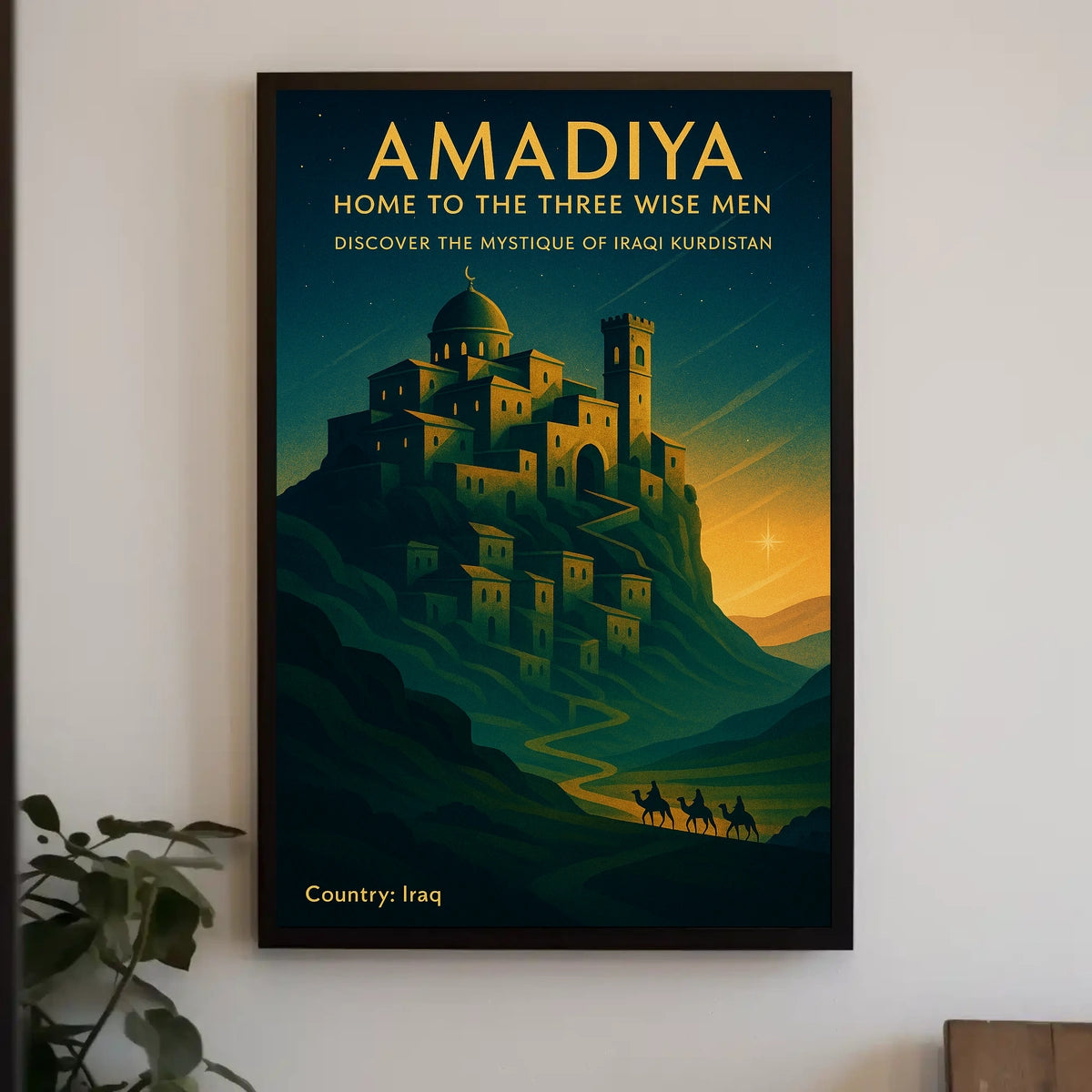 Amadiya Home to the Three Wise Men Poster