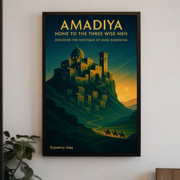 Amadiya Home to the Three Wise Men Poster