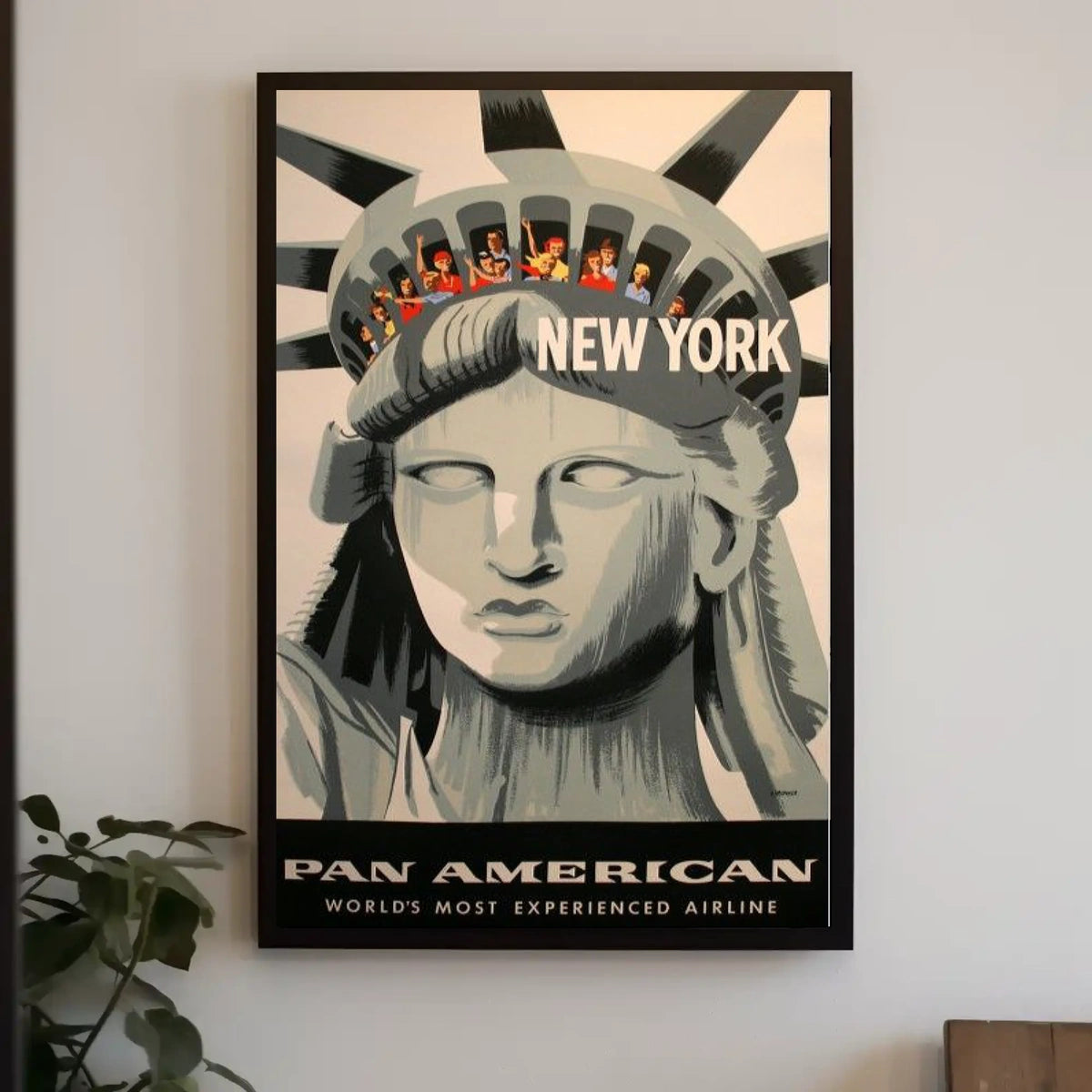 New York Adventure Pan American Poster Vintage Wall Art