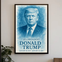 Commanding Presence The Donald Trump Portrait Poster