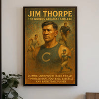 Jim Thorpe The Worlds Greatest Poster 18x24 Wall Art