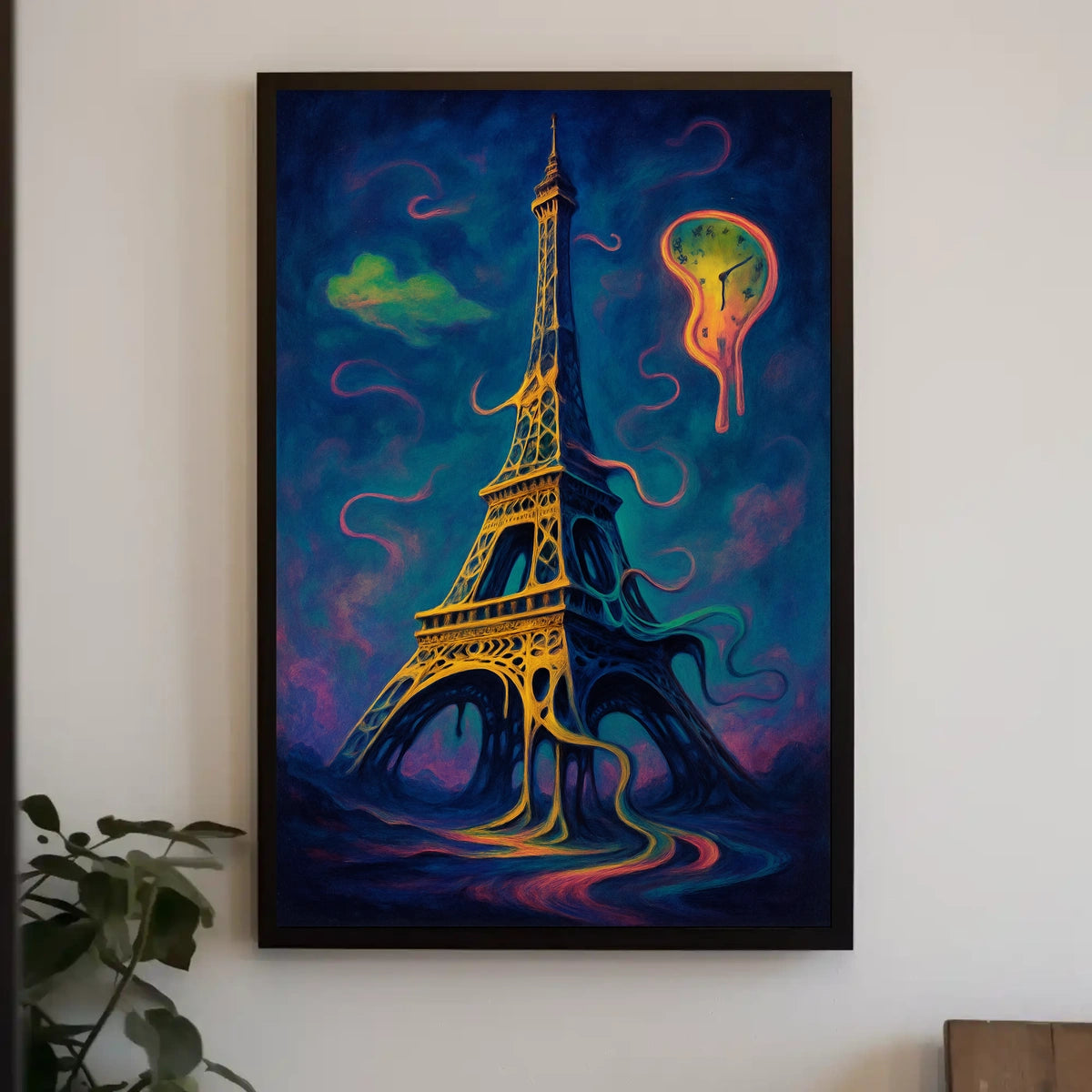 Surreal Parisian Dreamscape Poster