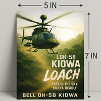 Bell OH-58 Kiowa Eyes in the Sky Poster PosterGoat
