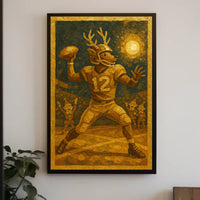 Reindeer Quarterback Number 12 Poster