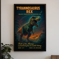 Tyrannosaurus Rex Majestic Predator Poster