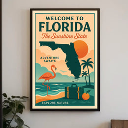 Welcome to Florida Adventure Awaits Poster