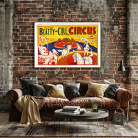 Clyde Beatty-Cole Circus Extravaganza Poster