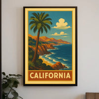 California Coastline Poster