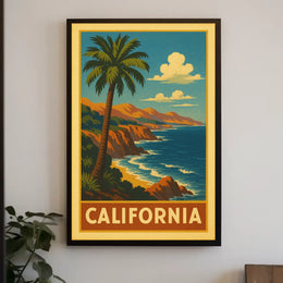 California Coastline Poster