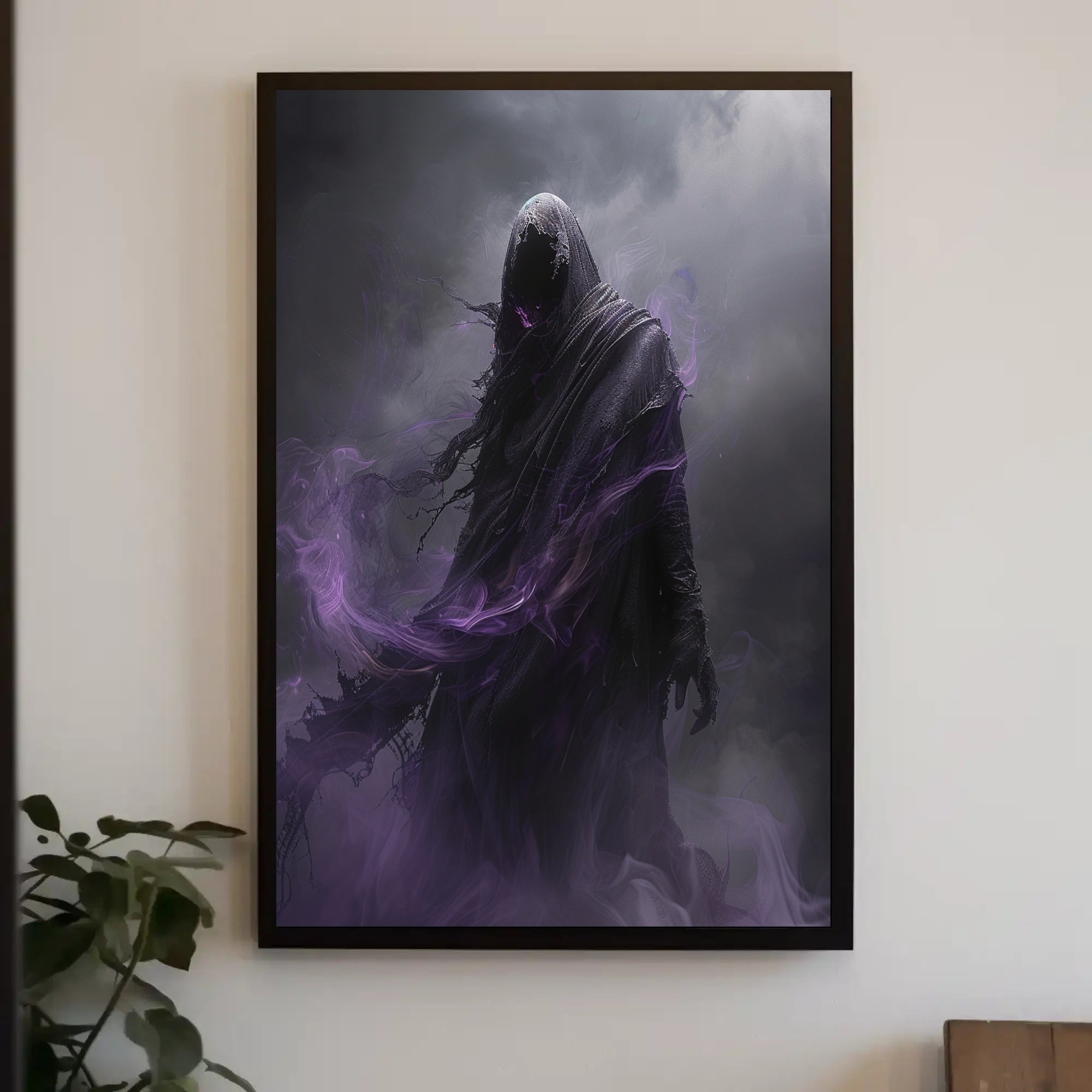 Ethereal Hooded Figure Gothic Fantasy Poster PosterGoat