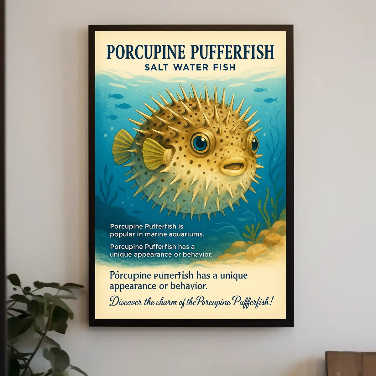 Discover the Porcupine Pufferfish Poster