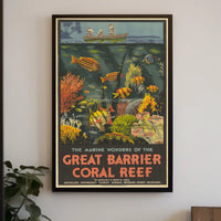 The Marine Wonders Of The Great Barrier Poster