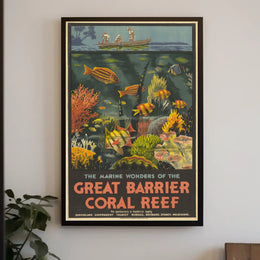 The Marine Wonders Of The Great Barrier Poster