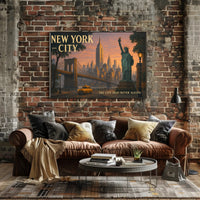 Iconic New York City Travel Poster Print