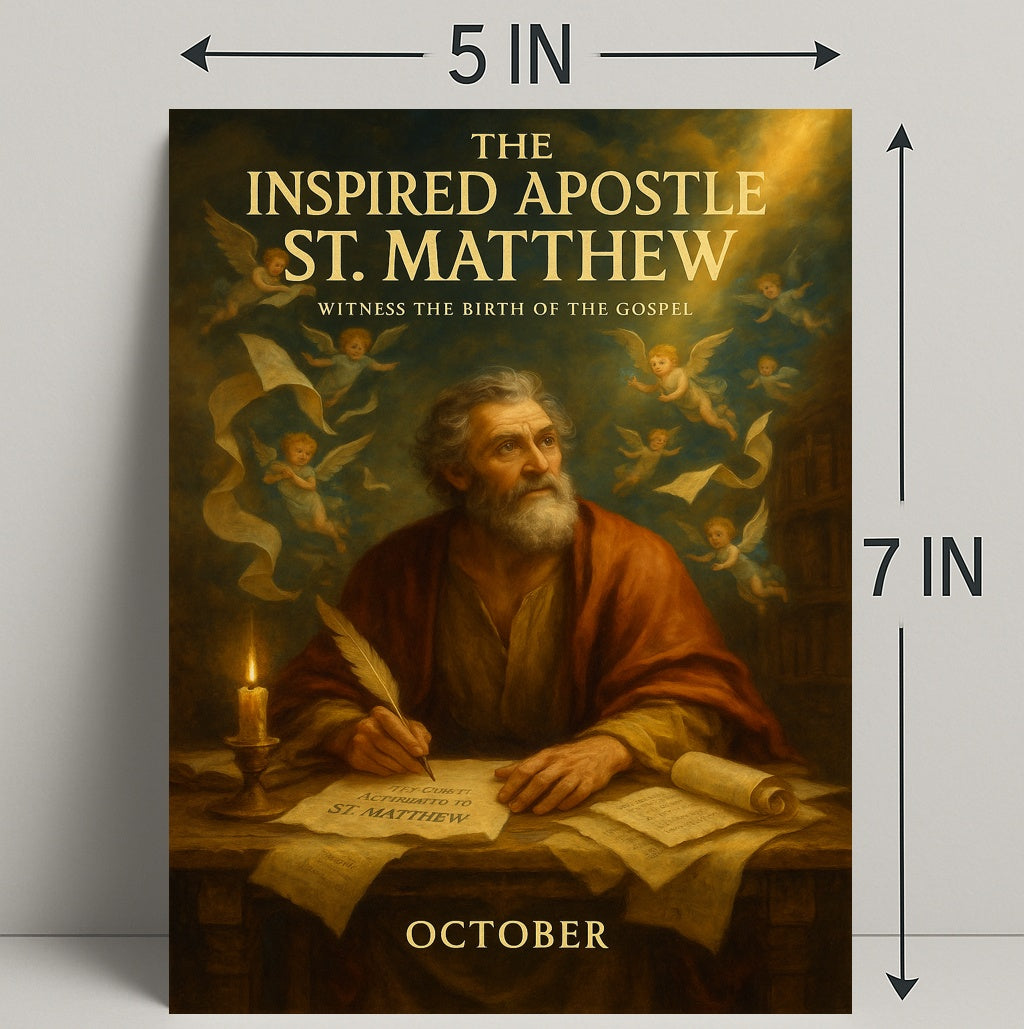 The Inspired Apostle St. Matthew Poster