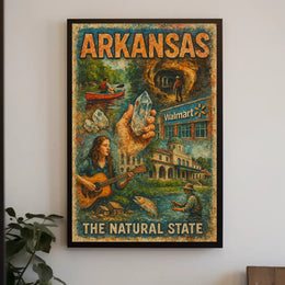 Arkansas The Natural State Poster