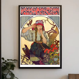 Moravian Singing Teachers Poster Art Nouveau Print