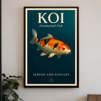 Koi Serene and Elegant Poster