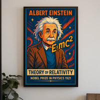 Einstein Relativity Vintage Intellectual Poster