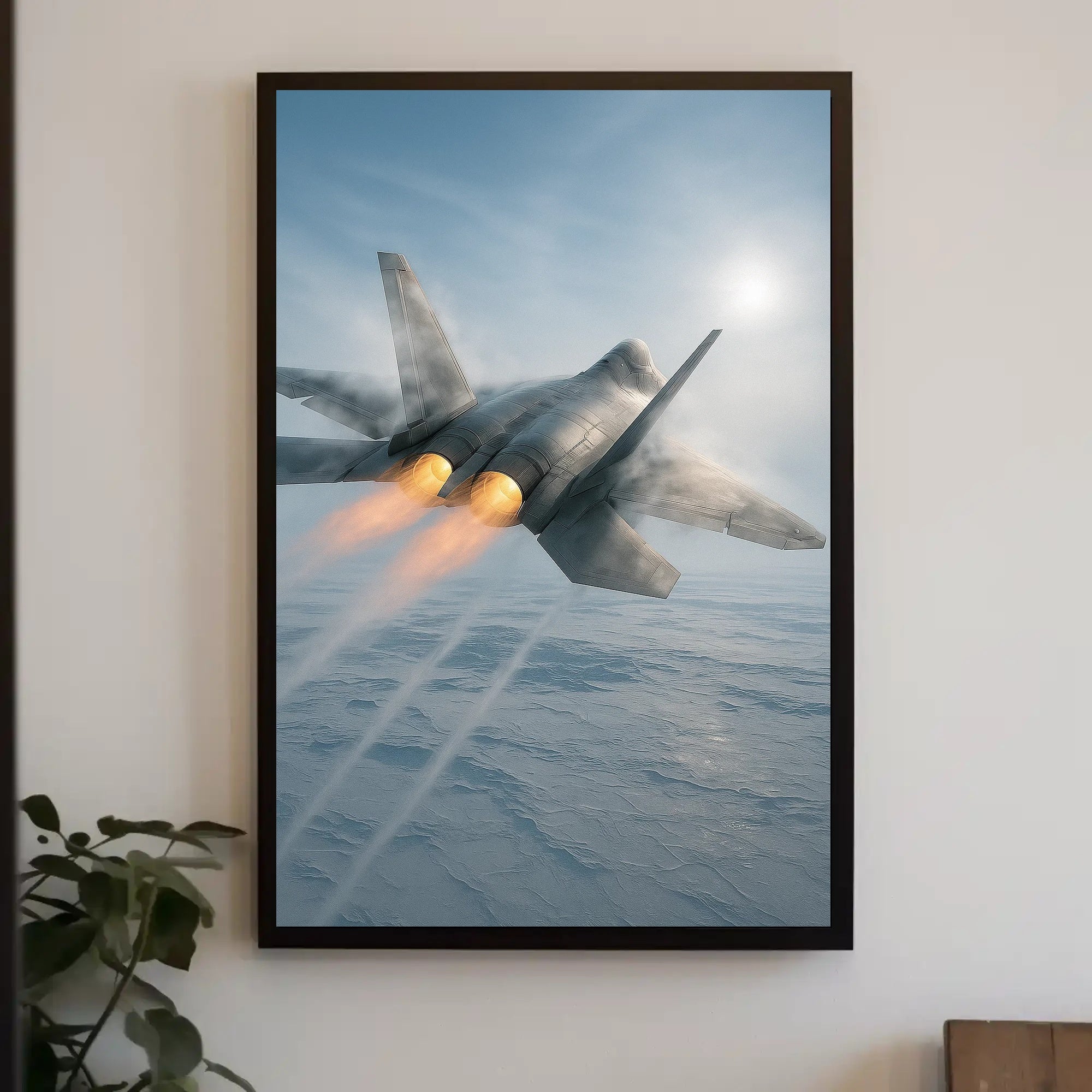 Lockheed Martin F-22 Raptor Military Jet Fighter Poster