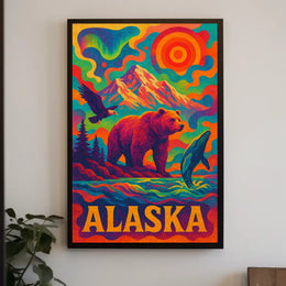 Vibrant Alaska Wilderness Poster