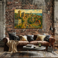 Monrovia Cityscape Vibrant Wanderlust Photography Poster