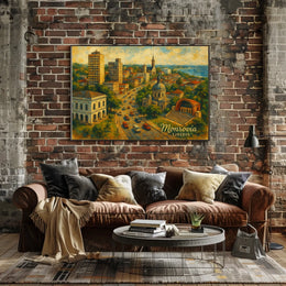 Monrovia Cityscape Vibrant Wanderlust Photography Poster