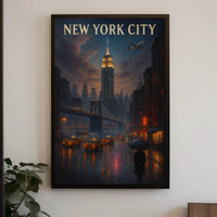 New York City Nightscape Poster