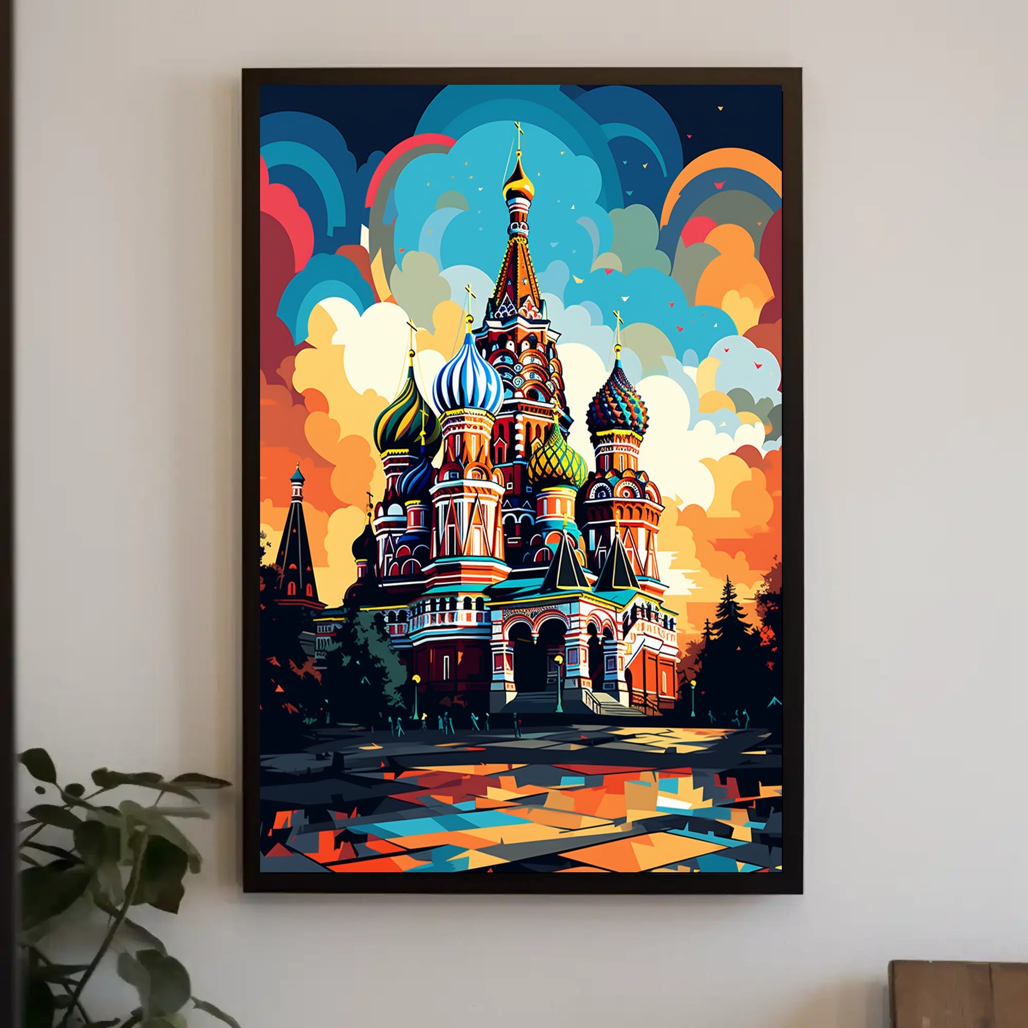 Vibrant St. BasilS Cathedral Poster