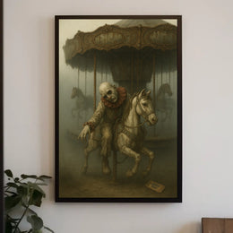 Eerie Carousel Poster