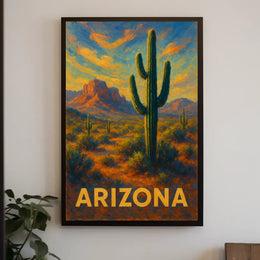 Arizona Desert Landscape Poster