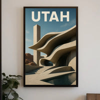 Architectural Wonders Of Utah Poster