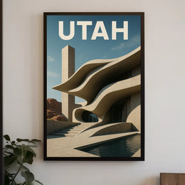 Architectural Wonders Of Utah Poster