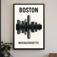 Boston Skyline Massachusetts Poster