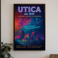 Utica Heritage and Innovation Urban Cityscape Poster