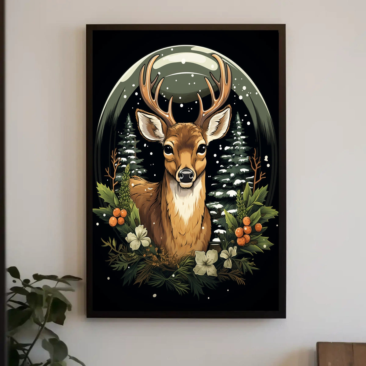 Winter Woodland Majesty Poster