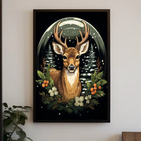 Winter Woodland Majesty Poster