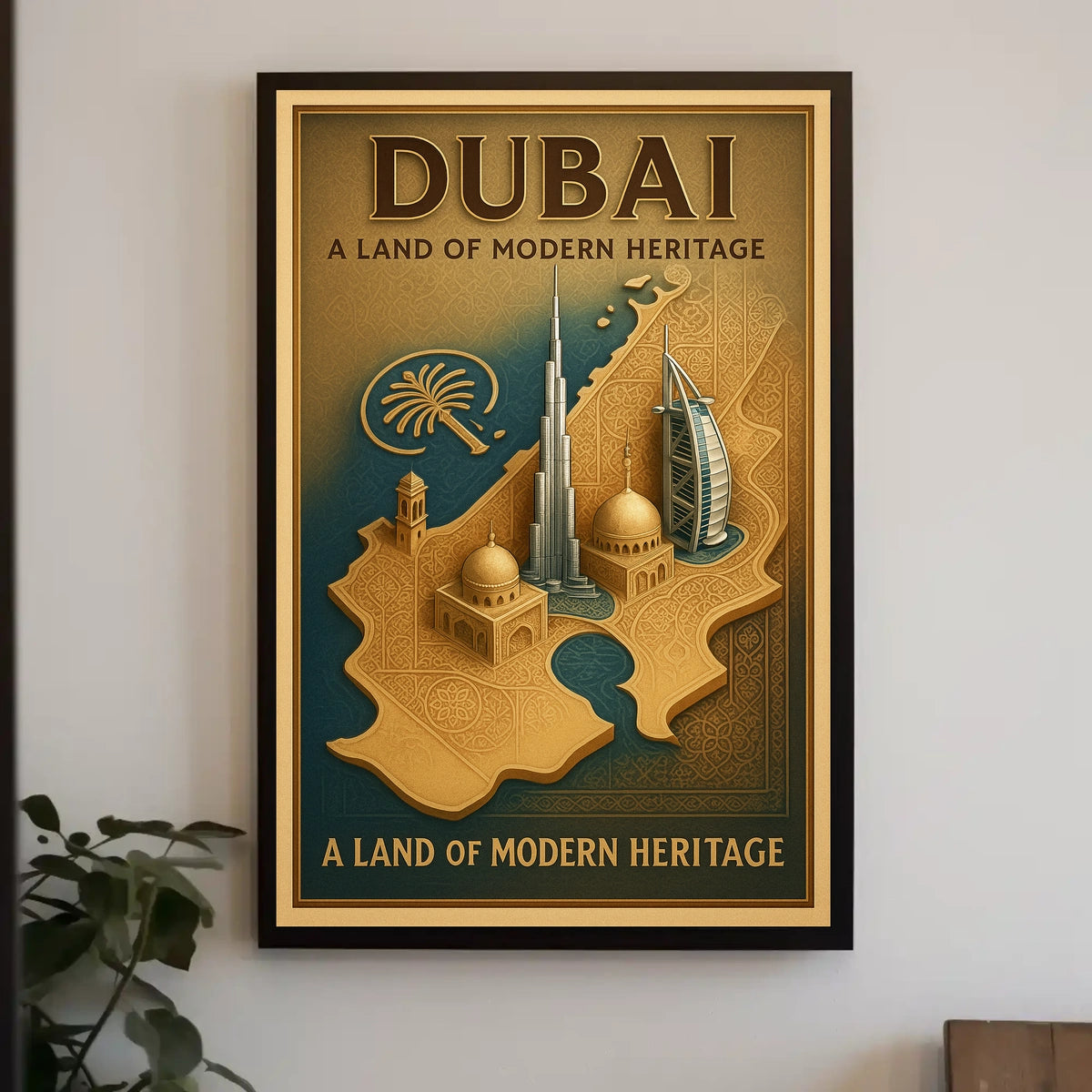 Dubai A Land of Modern Heritage Poster