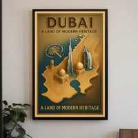 Dubai A Land of Modern Heritage Poster