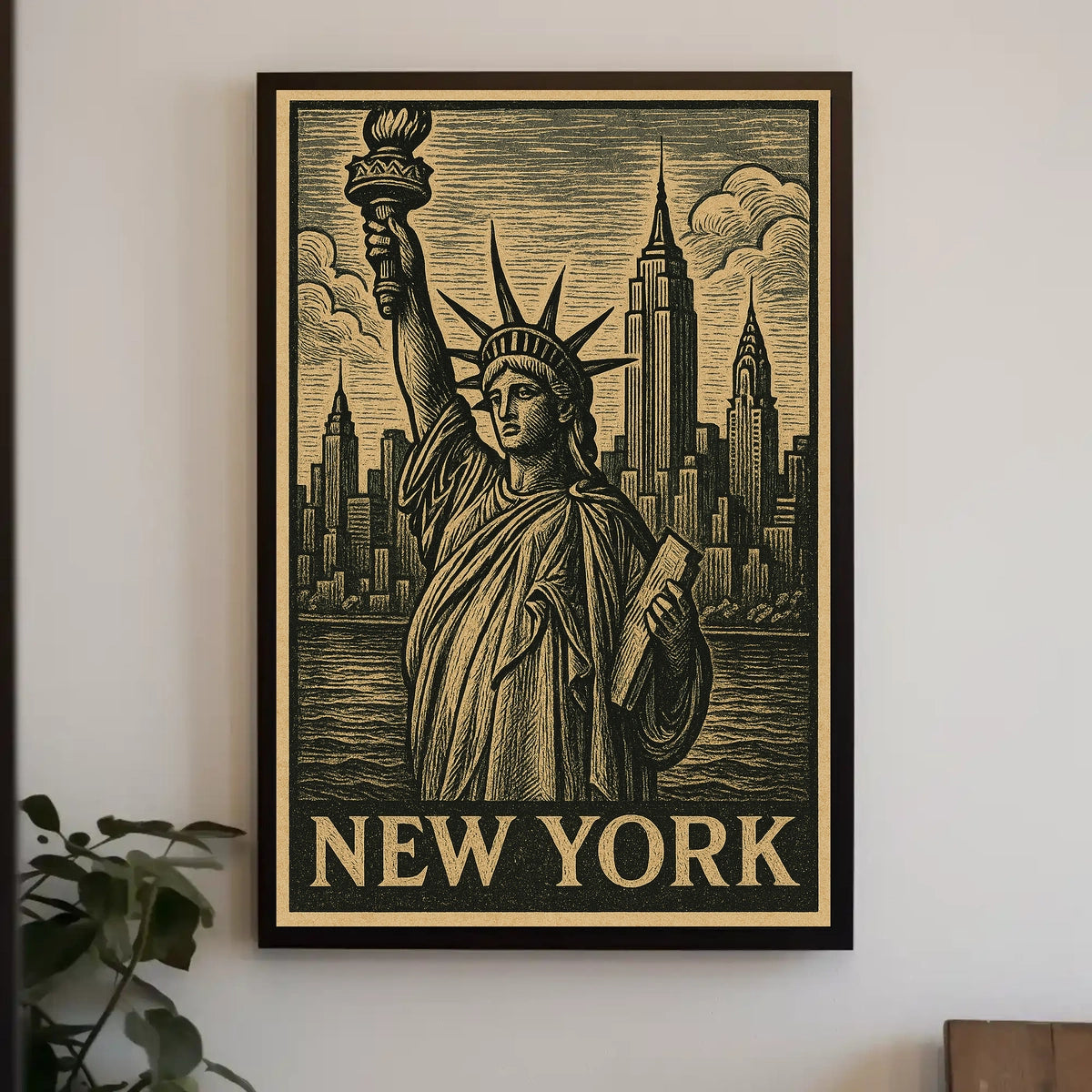 New York Iconic Skyline Poster