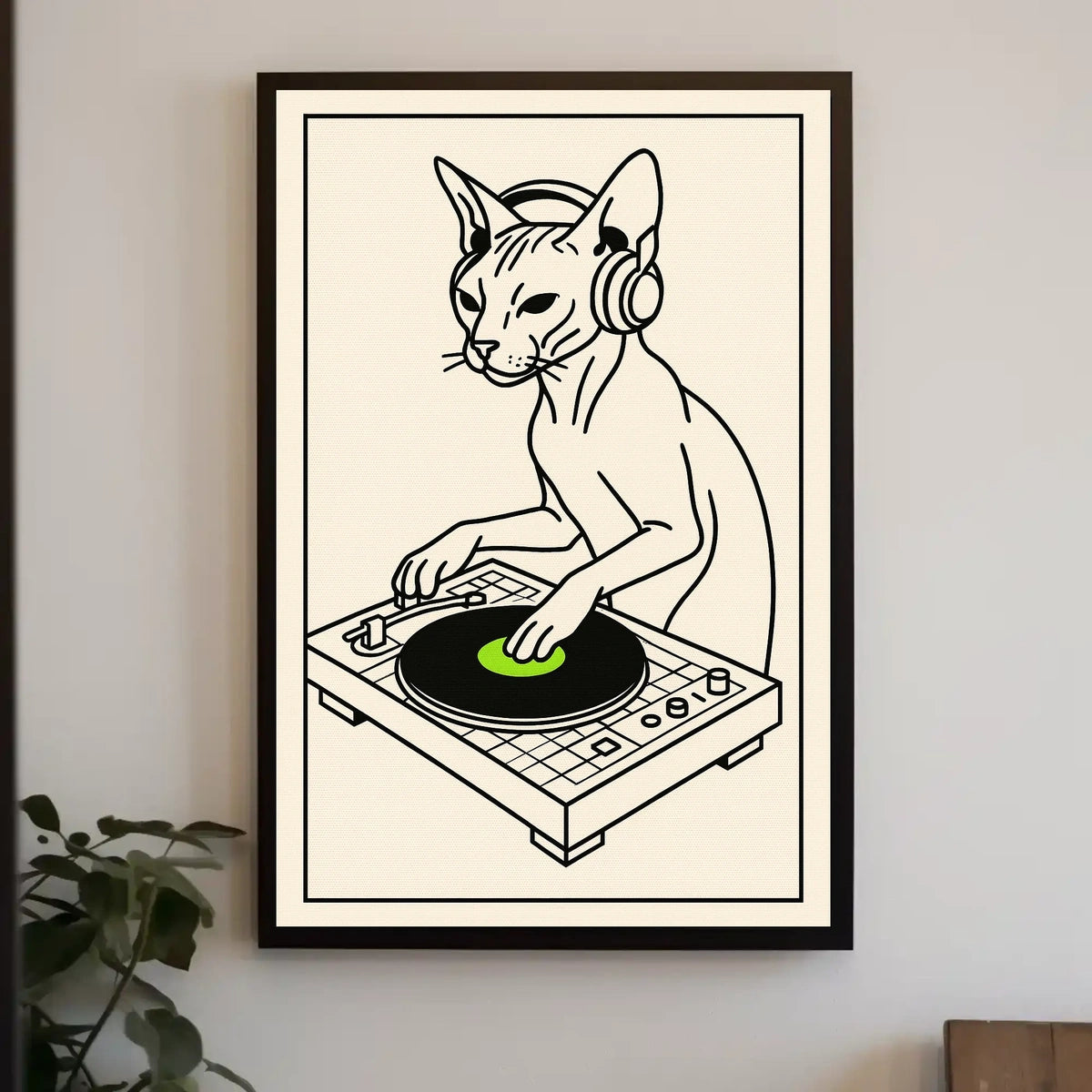 Dj Cat Groove Poster