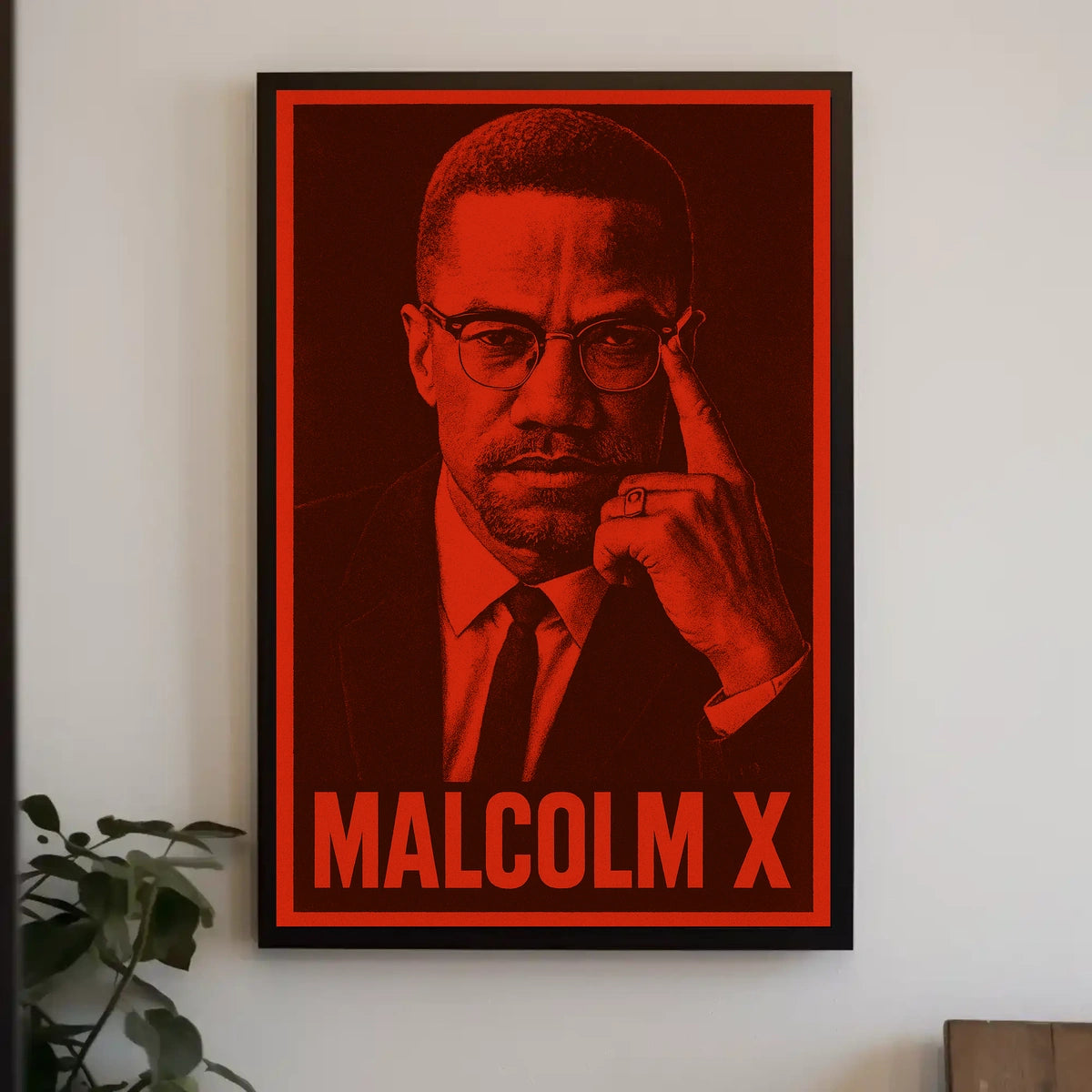 Malcolm X Iconic Leader Poster